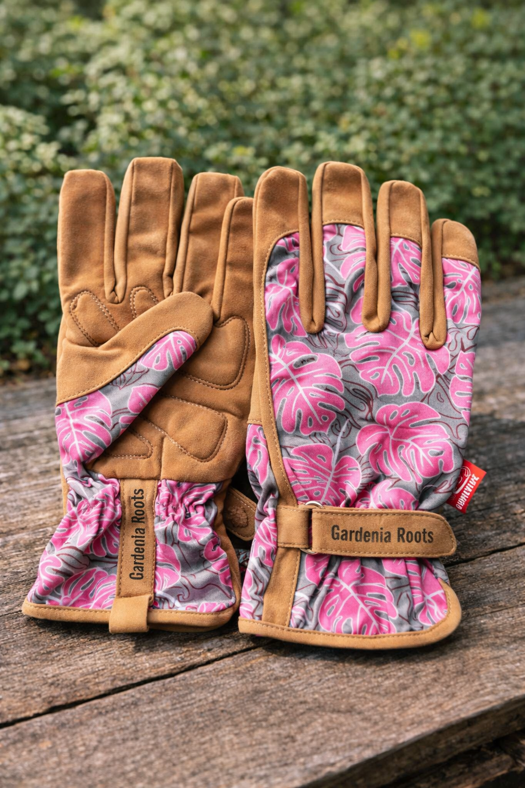 Gartenhandschuh „Mina" - rosa/braun, robust & bequem