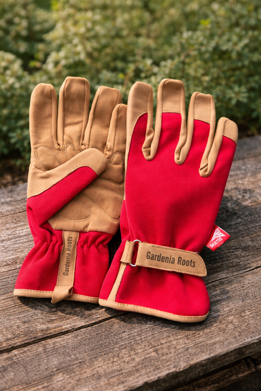 🌹 Gartenhandschuhe „Ruby“ jetzt mit braun– rot, robust & bequem