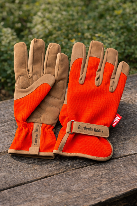 🍊 Gartenhandschuhe „Keenu“ braun– orange, robust & bequem